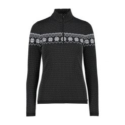 Sweter damski CMP. Czarne swetry nierozpinane damskie CMP, bez wzorów, z jersey, sportowe, bez kołnierzyka, bez ramiączek. Za 510.45 zł.