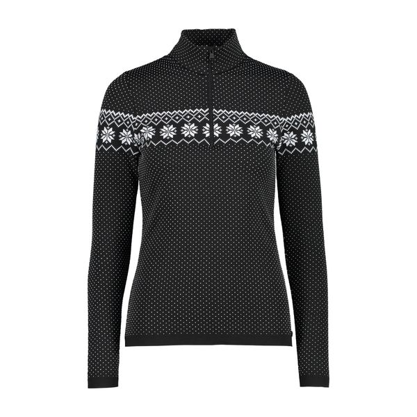 Sweter damski CMP. Czarne swetry nierozpinane damskie CMP, l, bez wzorów, z jersey, sportowe, bez kołnierzyka, bez ramiączek. Za 428.00 zł.