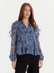 French Connection Bluzka 72ZBA Niebieski Regular Fit. Niebieskie bluzki damskie French Connection, bez wzorów, z syntetyku, bez kołnierzyka, bez ramiączek. Za 449.99 zł.