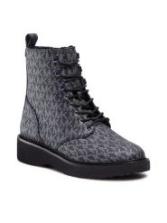 MICHAEL Michael Kors Trapery Haskell Bootie 40F2HSFE5B Czarny. Czarne trapery damskie MICHAEL Michael Kors, ze skóry, bez zapięcia. Za 1,319.00 zł.