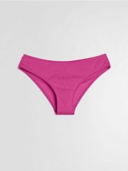 Strukturalny dół od bikini - różowy. Czerwone stroje kąpielowe damskie Sinsay, l, bez wzorów. Za 19.99 zł.