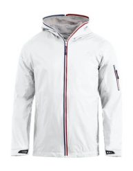 Clique Kurtka Seabrook ripstop 100% nylon z podszewką mesh. Białe kurtki męskie CLIQUE, m, bez wzorów, z meshu, bez kaptura. Za 304.23 zł.