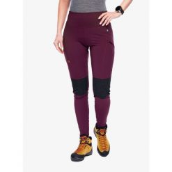 Legginsy damskie Fjallraven Abisko Trekking Tights. Fioletowe legginsy damskie Fjällräven, bez wzorów. Za 858.75 zł.