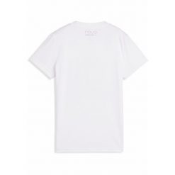 Damska koszulka do padla z grafiką INDIVIDUAL PUMA White. Białe bluzki damskie Puma, l, bez wzorów, klasyczne, bez kołnierzyka, bez ramiączek. W wyprzedaży za 79.00 zł.