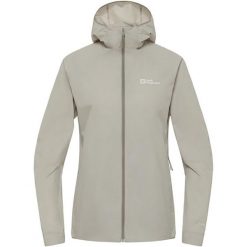 Kurtka przeciwwiatrowa damska Jack Wolfskin Prelight Octa. Szare kurtki sportowe damskie Jack Wolfskin, bez wzorów, bez ramiączek, bez kaptura, trekkingowe. Za 629.99 zł.