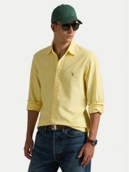 Polo Ralph Lauren Koszula 710795462004 Żółty Custom Fit. Żółte koszule męskie Polo Ralph Lauren, m, bez wzorów, z bawełny, bez kołnierzyka, bez ramiączek. Za 529.99 zł.
