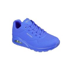 Buty sportowe Sneakersy damskie, Uno - Night Shades. Niebieskie obuwie sportowe damskie Skechers, bez wzorów, bez zapięcia, trekkingowe, Skechers Sport. Za 319.99 zł.