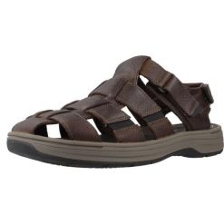 Sandały CLARKS SALTWAY COVE Brązowy. Brązowe sandały męskie Clarks, bez wzorów, ze skóry, bez zapięcia. Za 388.99 zł.