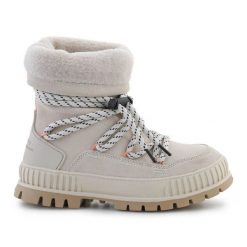 Śniegowce Damskie Palladium Pallashock Hiver 94349-175-M beżowe beżowy. Brązowe śniegowce damskie ze skóry, bez zapięcia. Za 872.66 zł.
