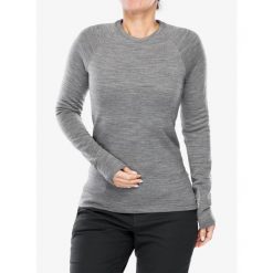 Bluza termoaktywna damska Houdini Desoli Thermal Crew. Szare bluzy damskie Houdini, na zimę, s, bez wzorów, sportowe, bez ramiączek, bez kaptura. Za 676.99 zł.