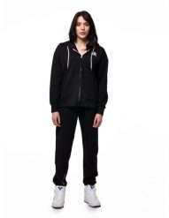 Bluza z kaptur na co dzień na siłownię. Białe bluzy damskie LEONE 1947 APPAREL, bez wzorów, z dresówki, bez ramiączek, z kapturem. Za 210.46 zł.
