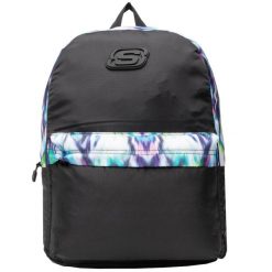 Plecak sportowo-turystyczny dla dorosłych San Diego Backpack pojemność 18 L. Czarne plecaki damskie Skechers, bez wzorów, sportowe. Za 59.99 zł.