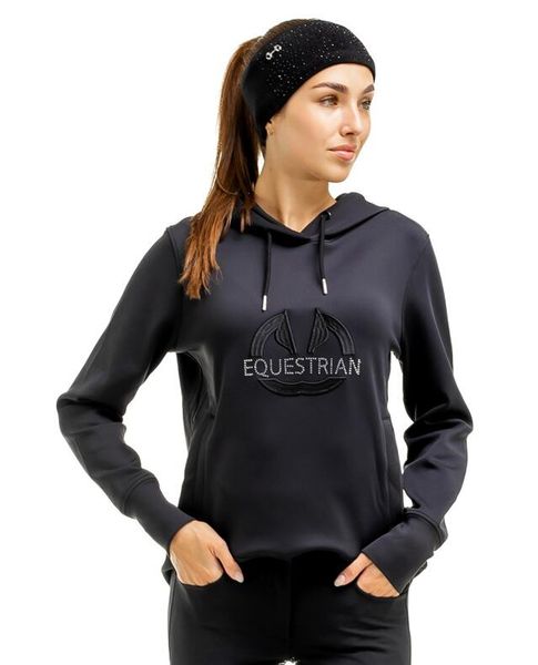 Bluza jeździecka Lumina Equus. Czarne bluzy damskie EQUUS BRAND, na lato, l, bez wzorów, eleganckie, bez ramiączek, bez kaptura. Za 189.00 zł.