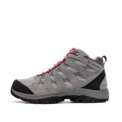 Buty Trekkingowe Damskie Columbia Redmond Mid Waterproof. Szare obuwie trekkingowe damskie 4M, ze skóry, bez zapięcia. Za 412.70 zł.