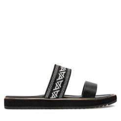 Klapki Aldo. Czarne klapki damskie Aldo, bez wzorów, bez obcasa, bez zapięcia. Za 249.99 zł.