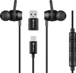 SANDBERG USB-C/A In-Earset with Line-Mic. Słuchawki dokanałowe Sandberg. Za 42.83 zł.