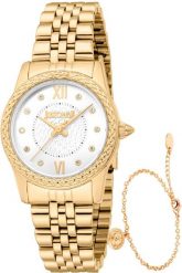 Zegarek JustCavalli Damski Just Cavalli ANIMALIER Special Pack + Bracelet Złoty (30 mm). Żółte zegarki damskie JustCavalli, złote. Za 584.50 zł.