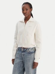 Tommy Jeans Kardigan Cozy Sript DW0DW22029 Écru Regular Fit. Kardigany damskie Tommy Jeans, xs, bez wzorów, z jeansu, bez kołnierzyka. Za 489.99 zł.