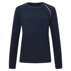 Bluza damska HV Polo Monica. Niebieskie bluzy damskie HV POLO, l, z aplikacjami, z dzianiny, bez ramiączek, bez kaptura. Za 270.85 zł.