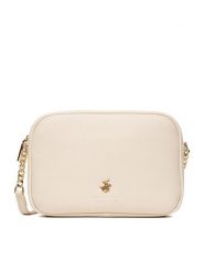 Beverly Hills Polo Club Torebka CEO-BHPC-L-005-09 Écru. Listonoszki damskie Beverly Hills Polo Club, bez wzorów, z materiału, bez dodatków. Za 139.99 zł.