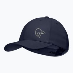 Czapka z daszkiem NORRONA Flexfit. Niebieskie czapki damskie NORRONA, bez wzorów, z bawełny. Za 219.99 zł.