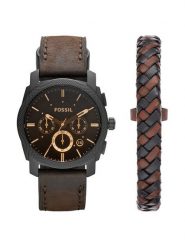 Fossil Zegarek Machine FS5251SET Czarny. Czarne zegarki męskie FOSSIL, bez wzorów. Za 669.99 zł.