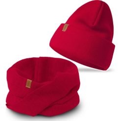 Nandy Nandy Damski Komplet Zimowy Czapka Komin Kolory - Zest-Ck-20849-17-Czrw. Czapki damskie Nandy, na zimę, bez wzorów. Za 99.90 zł.