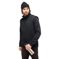 Kurtka bez rękawów Haglöfs Mimic Alert. Czarne kurtki męskie Haglöfs, bez wzorów, sportowe, bez kaptura. W wyprzedaży za 656.30 zł.