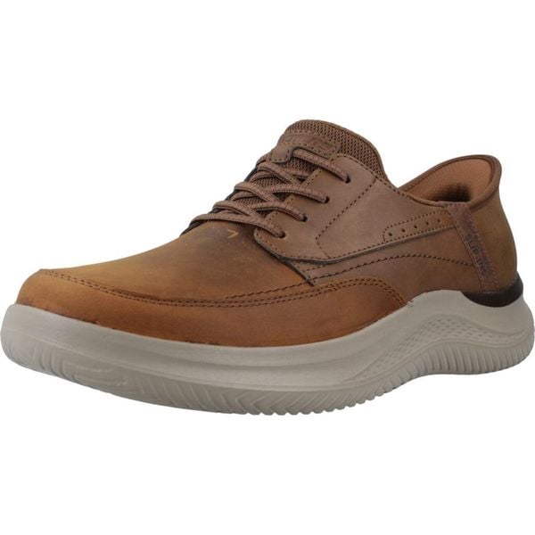 Tenisówki Skechers Model Hasting - Rory Kolor Brązowy. Brązowe trampki i tenisówki damskie Skechers, bez wzorów, z materiału, sportowe, przed kostkę, bez zapięcia. Za 389.99 zł.