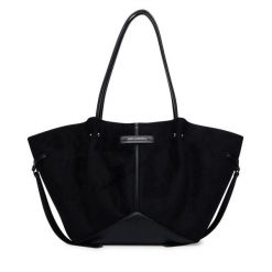 Torebka KARL LAGERFELD. Czarne shopperki damskie KARL LAGERFELD, bez wzorów, bez dodatków. Za 849.99 zł.