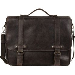 Duża torba męska skórzana Canaletto – laptop 15" TM262s344. Brązowe torby na laptopa damskie bez wzorów, ze skóry. Za 520.00 zł.