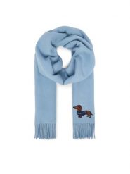 Weekend Max Mara Szalik Fascia 2615541034 Błękitny. Niebieskie rękawiczki damskie Weekend Max Mara, bez wzorów, z wełny. Za 909.99 zł.