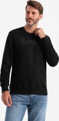 Ombre Klasyczna dresowa męska bluza z napisem czarna V4 OM-SSPS-0181 M. Czarne bluzy męskie Ombre, m, bez wzorów, z dresówki, klasyczne, bez ramiączek, bez kaptura. Za 139.99 zł.