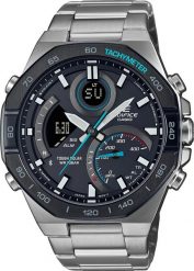 Zegarek sportowy EDIFICE Casio Edifice ECB-950DB-1AEF BLUETOOTH100m srebrny. Szare zegarki sportowe EDIFICE, bez wzorów, srebrne. Za 899.00 zł.