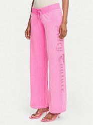 Juicy Couture Spodnie dresowe Old Gothic JCWBJ226334 Różowy Regular Fit. Czerwone spodnie dresowe damskie Juicy Couture, bez wzorów, z dresówki. Za 379.99 zł.