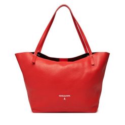Torebka Patrizia Pepe. Brązowe shopperki damskie Patrizia Pepe, bez wzorów, bez dodatków. Za 709.99 zł.