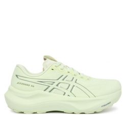 Buty do biegania Asics. Zielone obuwie sportowe damskie Asics, bez wzorów, bez zapięcia, do biegania. Za 609.99 zł.