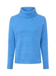 More & More sweter z golfem Kobiety Sztuczne włókno beżowy|biały, 42. Białe swetry nierozpinane damskie More & More, bez wzorów, z dzianiny, bez kołnierzyka, bez ramiączek. Za 229.95 zł.