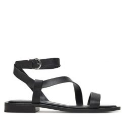 Sandały Aldo. Szare sandały damskie Aldo, bez wzorów, bez obcasa, na szpilce, bez zapięcia. Za 259.99 zł.