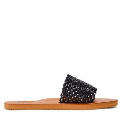 Klapki Billabong. Czarne klapki damskie Billabong, bez wzorów, bez obcasa, bez zapięcia. Za 119.99 zł.