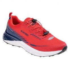 Buty trekkingowe męskie Hi-Tec Mostar. Czerwone trekkingi męskie Hi-tec, z gumy, bez zapięcia. Za 557.00 zł.