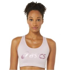 Biustonosz sportowy damski ASICS Sakura Asics Logo Bra. Czerwone bielizna sportowa damska Asics, s, bez wzorów, z elastanu. Za 99.99 zł.