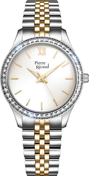 Zegarek damski Pierre Ricaud P22064.2113QZ srebrny. Szare zegarki damskie Pierre Ricaud, srebrne. Za 679.29 zł.