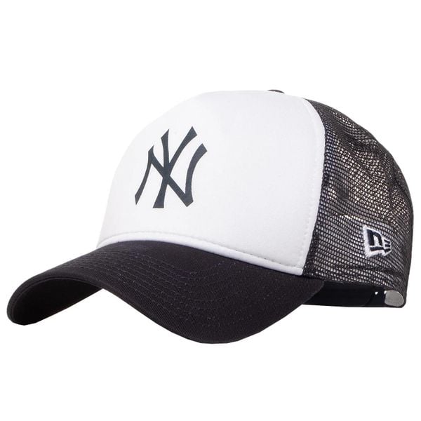 Czapka Trucker New Era MLB New York Yankees. Białe czapki męskie New Era, bez wzorów, z bawełny. Za 139.99 zł.