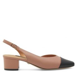 Czółenka GINO ROSSI. Brązowe czółenka damskie Gino Rossi, bez wzorów, bez obcasa, bez zapięcia. Za 279.99 zł.