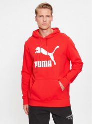 Puma Bluza Classics Logo 530084 Czerwony Regular Fit. Czerwone bluzy męskie Puma, m, bez wzorów, z bawełny, bez ramiączek, bez kaptura. W wyprzedaży za 179.99 zł.