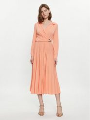 Marella Sukienka koktajlowa Evelin 2413621011 Pomarańczowy Regular Fit. Brązowe sukienki damskie Marella, xl, bez wzorów, z syntetyku, wizytowe, bez kołnierzyka, bez ramiączek. Za 819.99 zł.