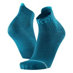 Skarpety do biegania dla kobiety Sidas Run Anatomic Ankle Lady wysokosc kostki. Niebieskie skarpetki damskie SIDAS, bez wzorów, z elastanu. Za 79.00 zł.