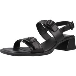 Sandały CAMPER KORA SANDAL Czarny. Czarne sandały damskie Camper, bez wzorów, ze skóry, bez obcasa, bez zapięcia. Za 571.00 zł.