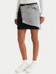 Karl Lagerfeld Jeans Spódnica jeansowa B1W12015 Szary Regular Fit. Szare spódnice damskie Karl Lagerfeld Jeans, s, bez wzorów, z bawełny. Za 569.99 zł.